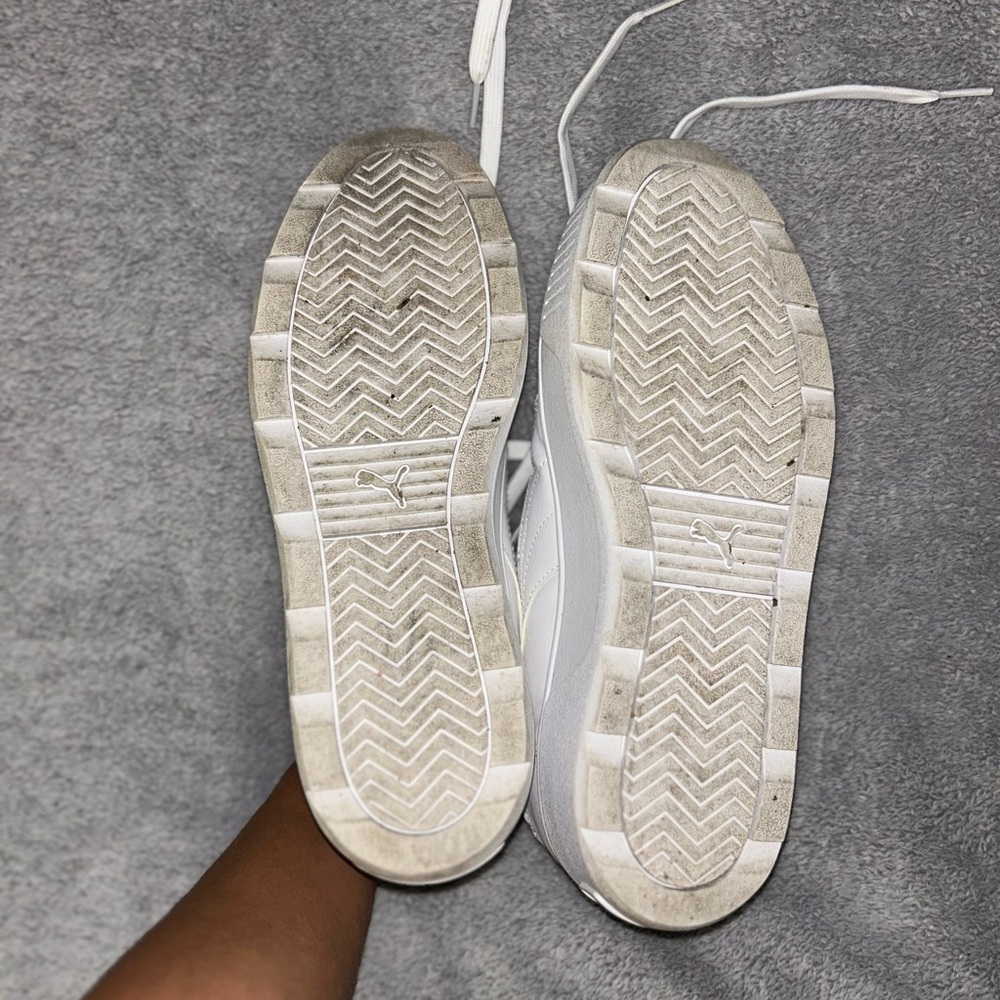 PUMA Women's White Platform Sneakers - Picture 4 of 4